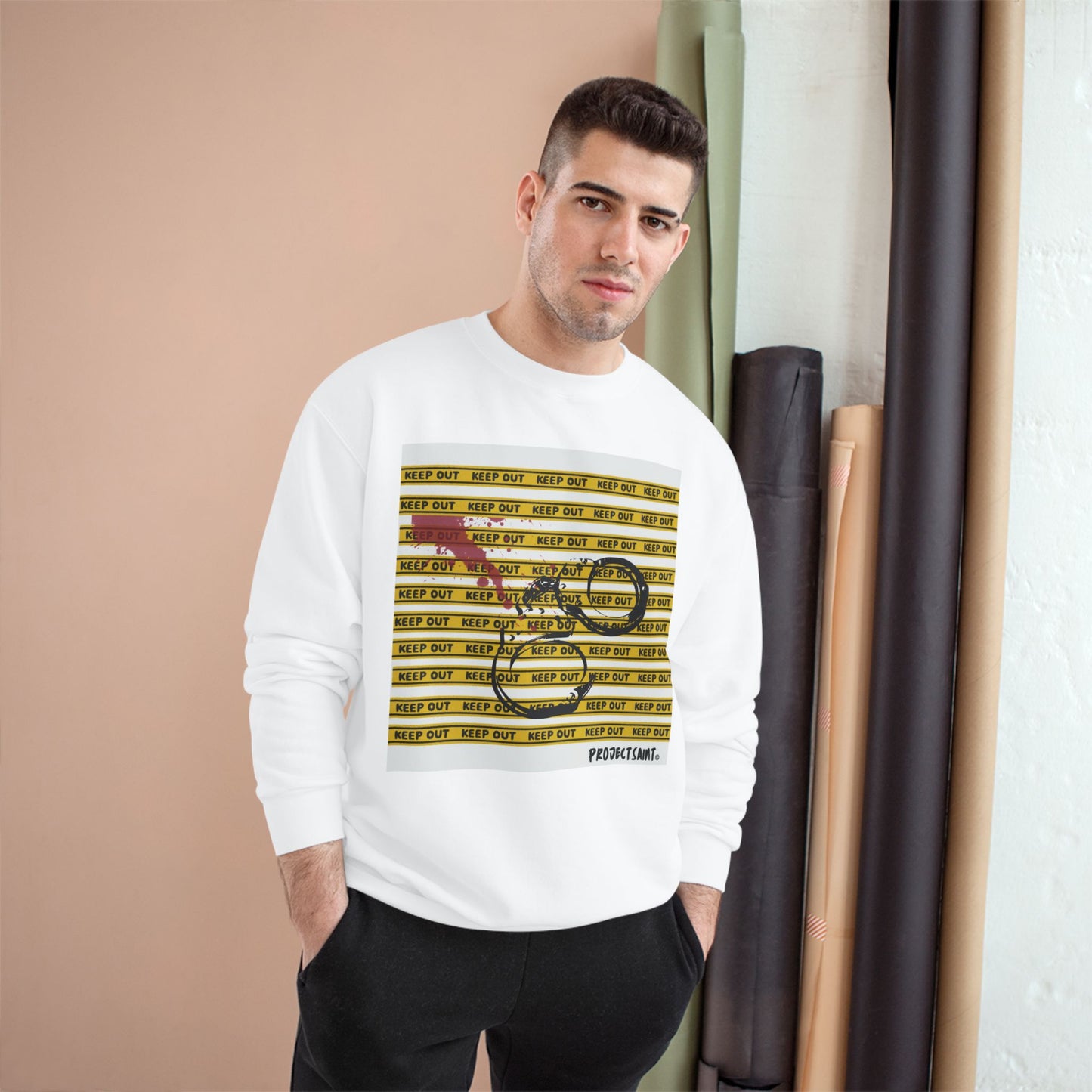 Cool Champion Sweatshirt with Bicycle Design, Cozy Gift for Bikers, Perfect for Autumn, Cycling Events, Casual Wear, Unisex